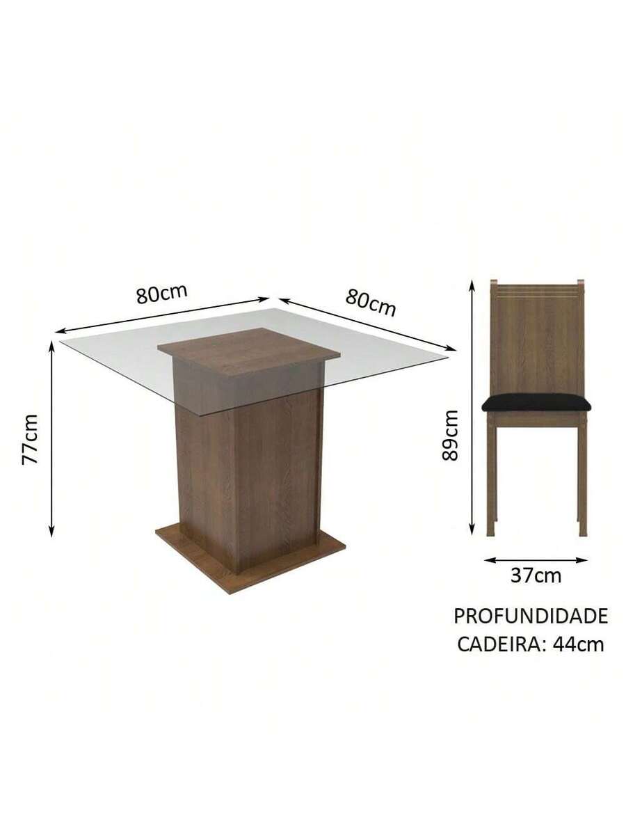 Juego De Comedor Con Mesa Y 4 Sillas