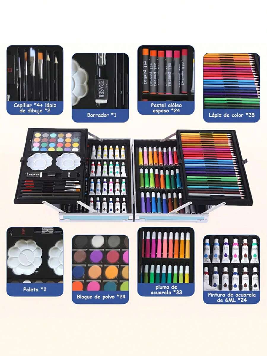 Set de Colores Lápices 145pcs