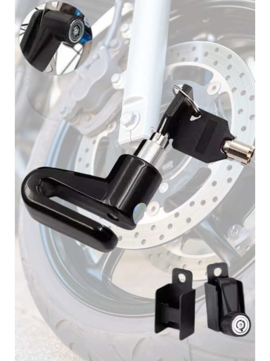 Candado Disco Aluminio Motocicleta Bicicleta Segura Proteccion Anti Robo Freno