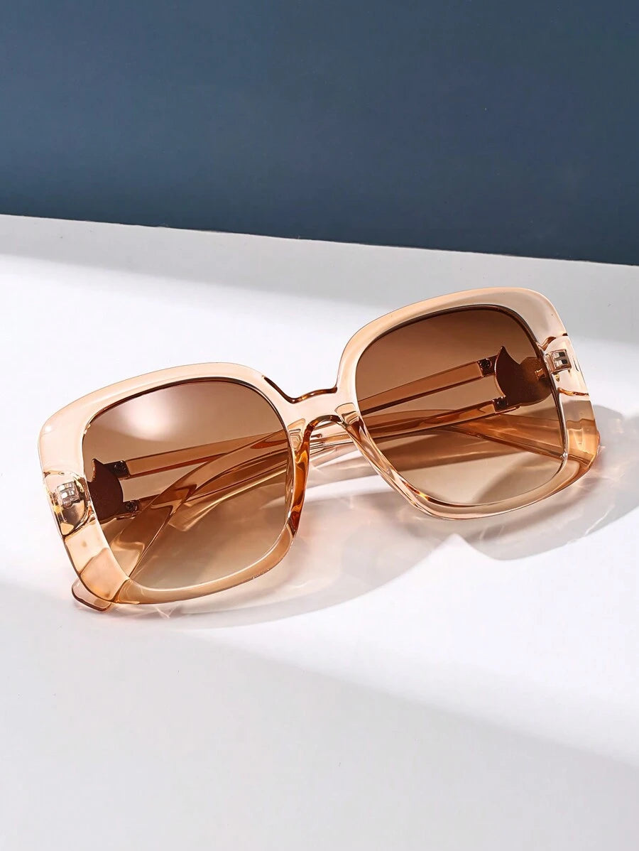 Gafas de sol de gran tamaño con marco cuadrado vintage