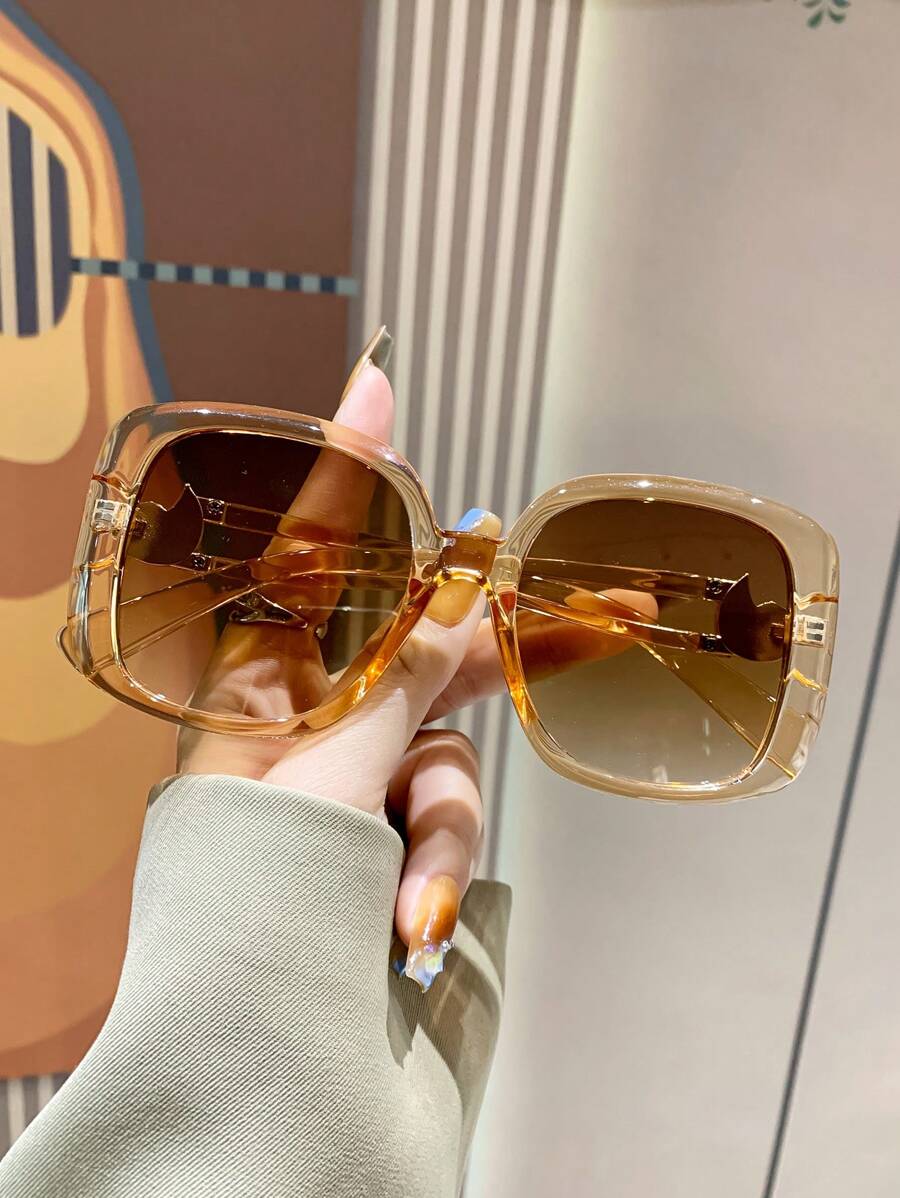 Gafas de sol de gran tamaño con marco cuadrado vintage