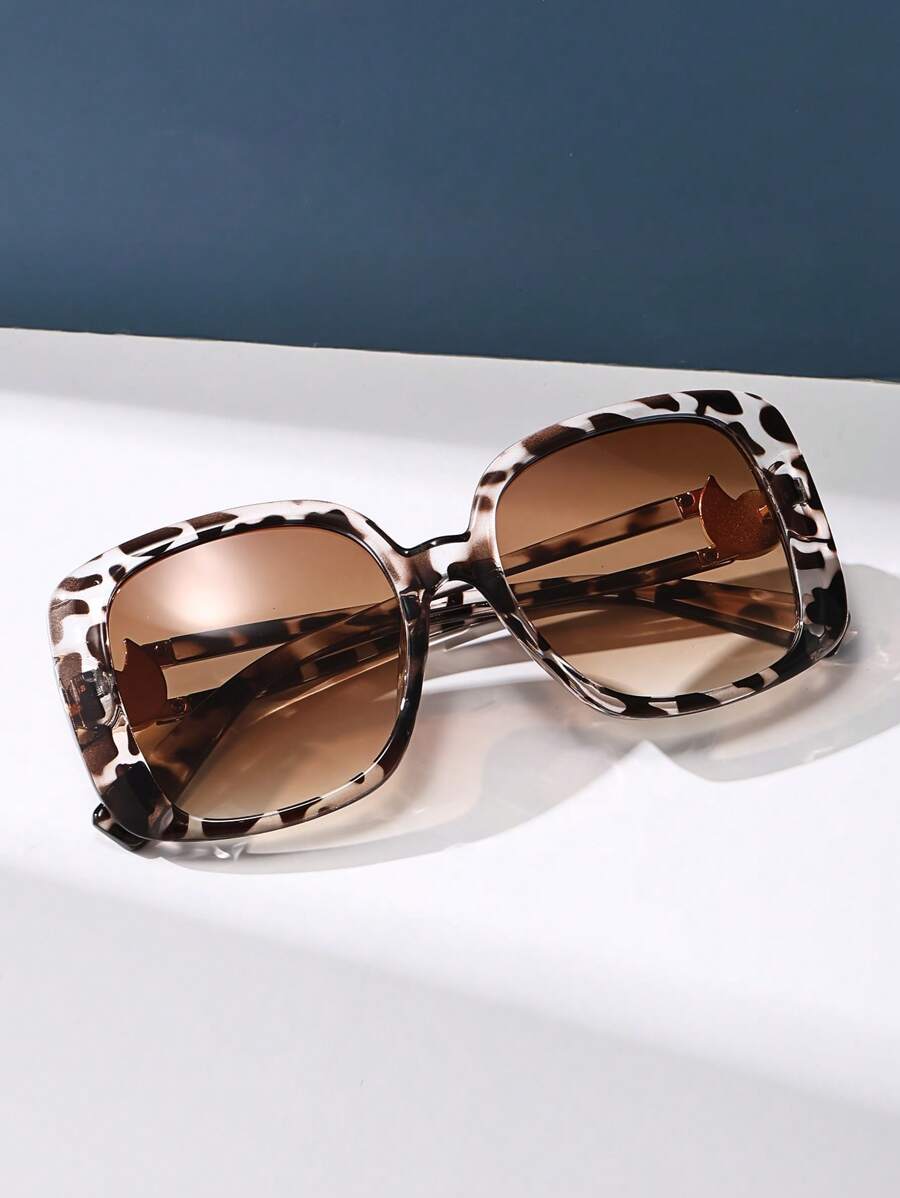 Gafas de sol de gran tamaño con marco cuadrado vintage