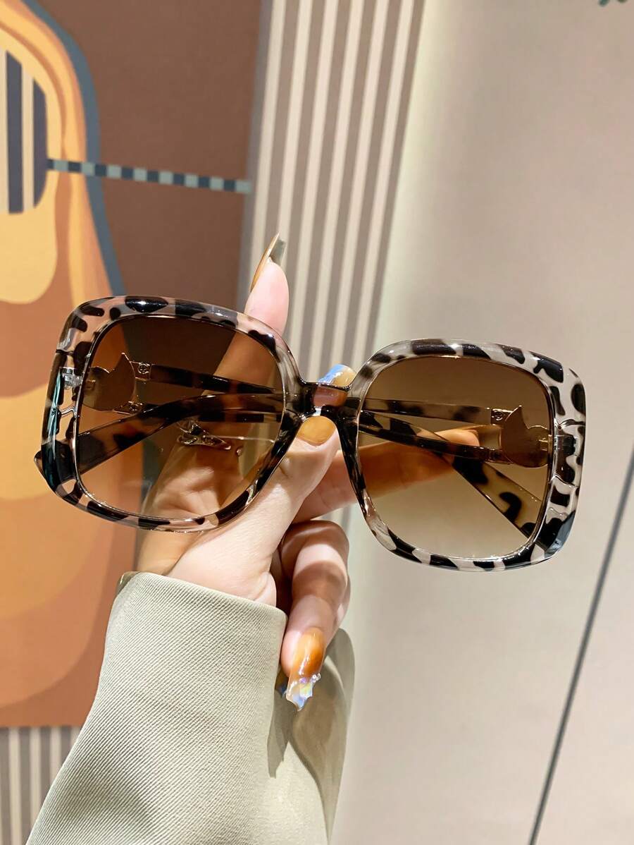 Gafas de sol de gran tamaño con marco cuadrado vintage