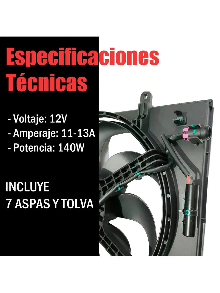 Motoventilador Chevrolet Tornado Van 2022-2023
