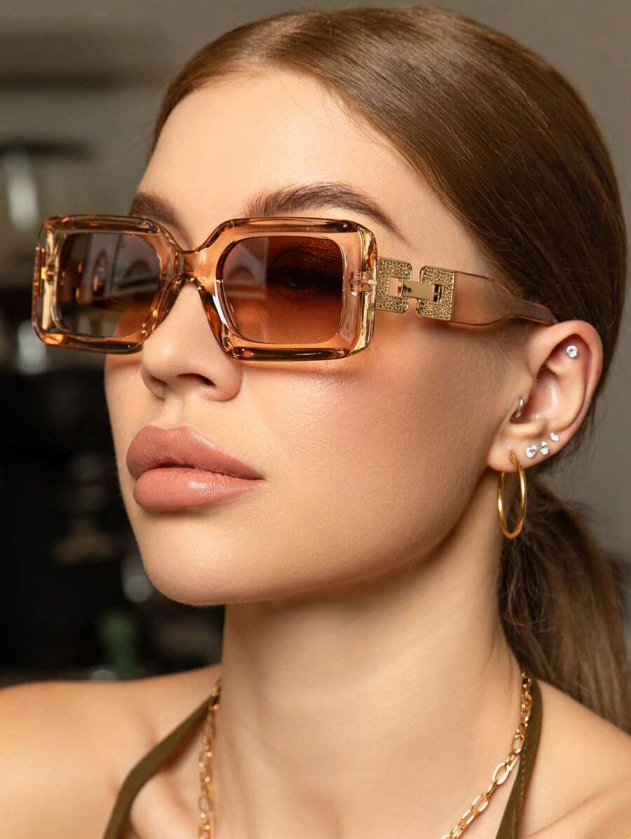 Gafas de sol vintage de marco grueso y grande