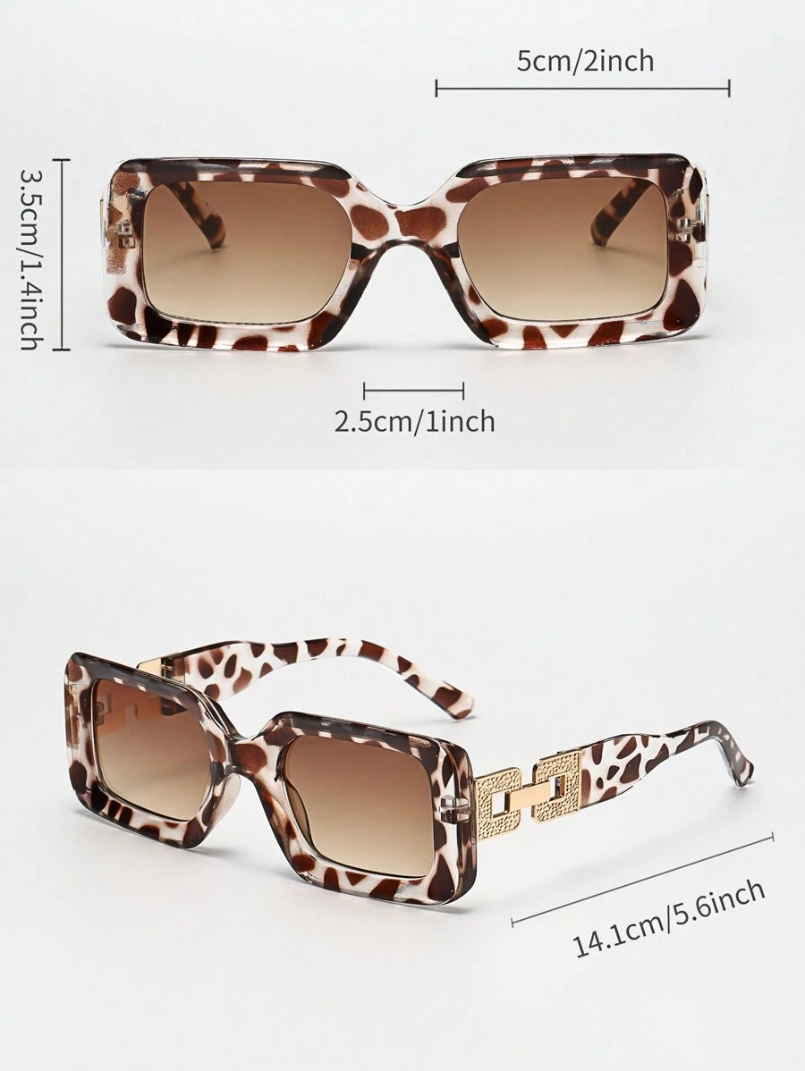 Gafas de sol vintage de marco grueso y grande