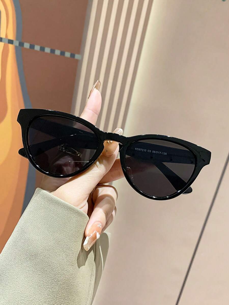 Gafas de sol de ojo de gato negras