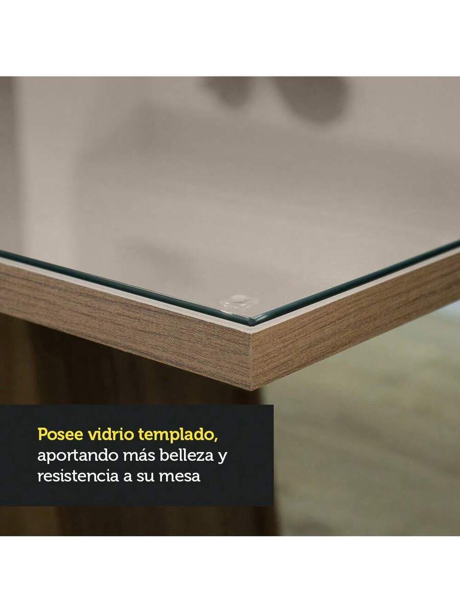 Juego Comedor Con Mesa Y 6 Sillas Madesa