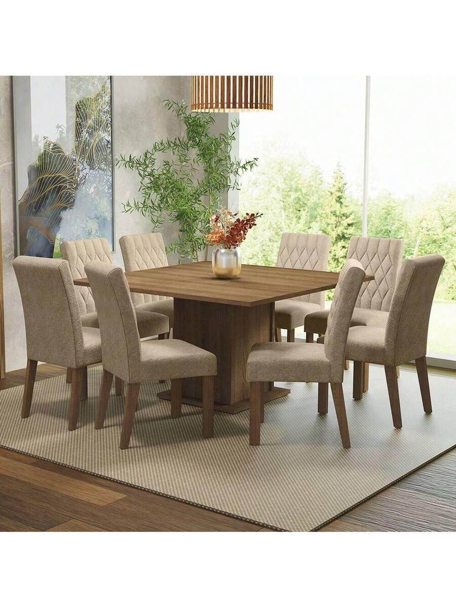 Juego De Comedor Con Mesa Y 8 Sillas