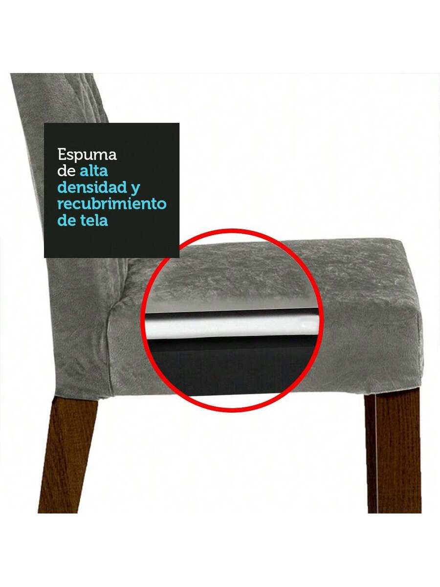 Juego Comedor Mesa Tablero Madera 6 Sillas