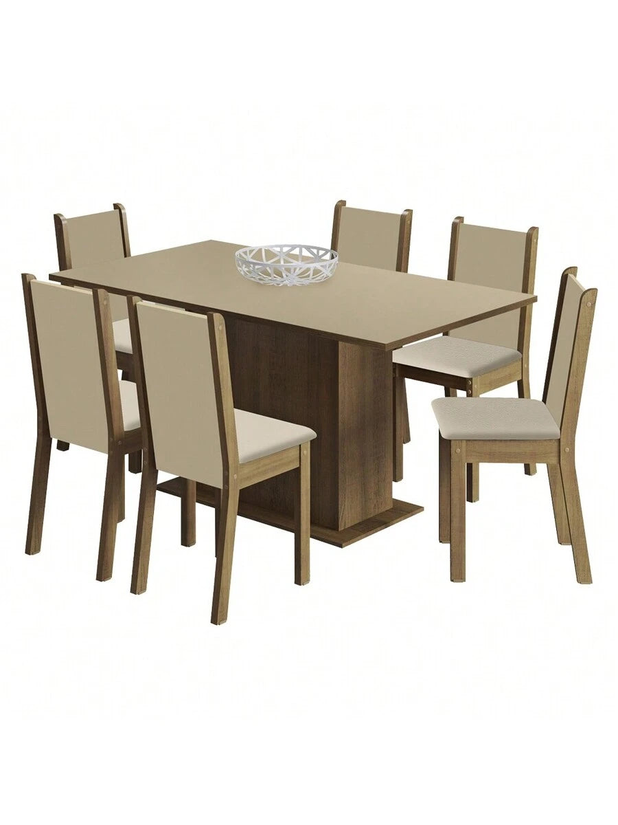 Juego De Comedor Con Mesa Y 6 Sillas