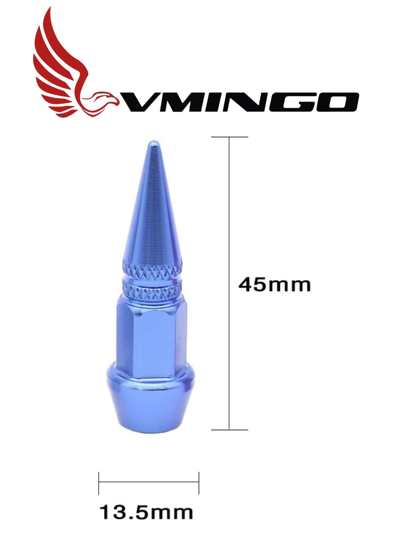 Tapon Pivote Pico Valvula Neumatico Aleacion Aluminio