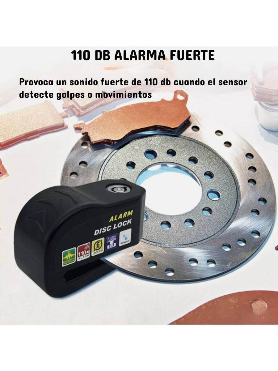 Alarma Candado con Estuche Cuerda de Aviso 2 Llaves
