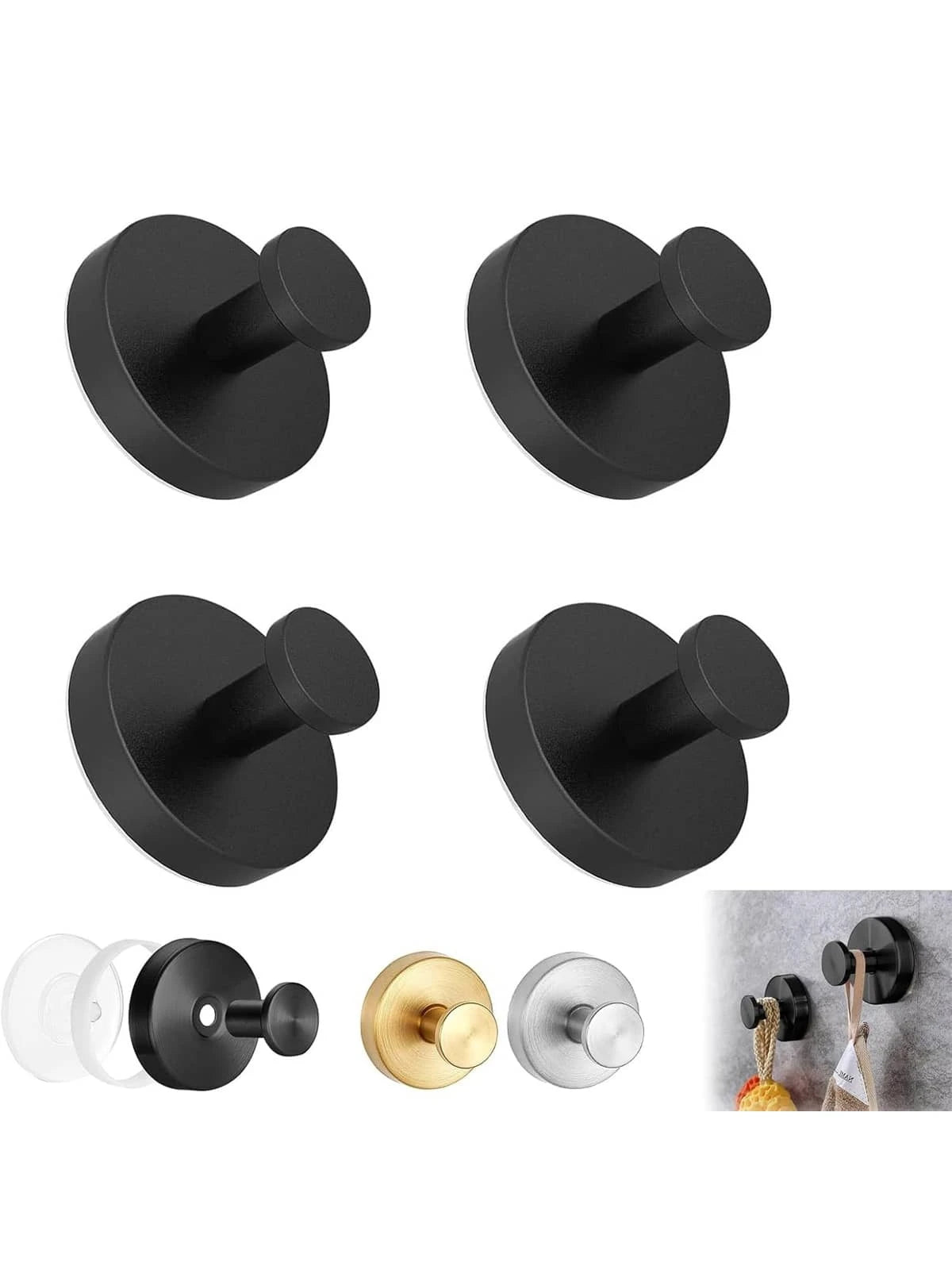 4PCS Ganchos Ventosa de Succión
