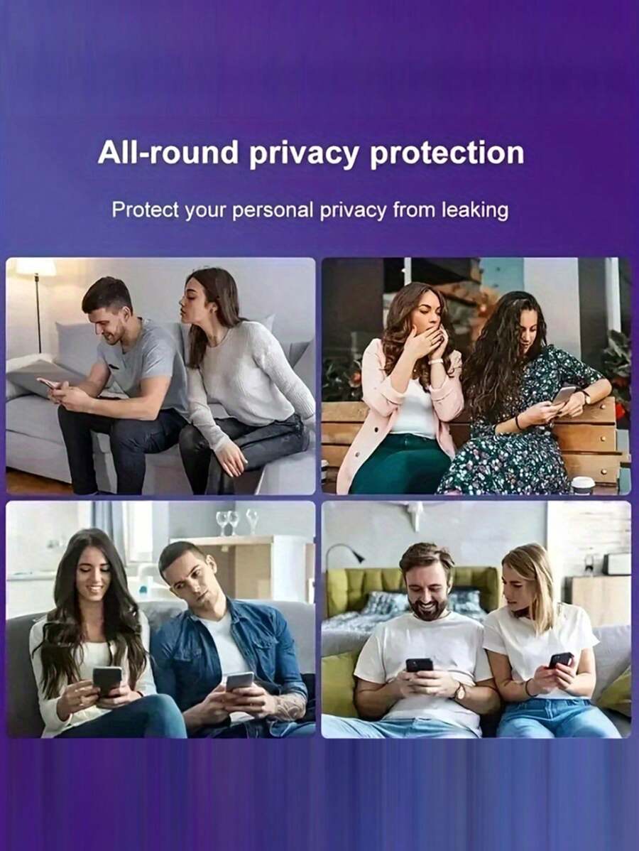 4 Piezas de Protector de Pantalla Completa de Privacidad