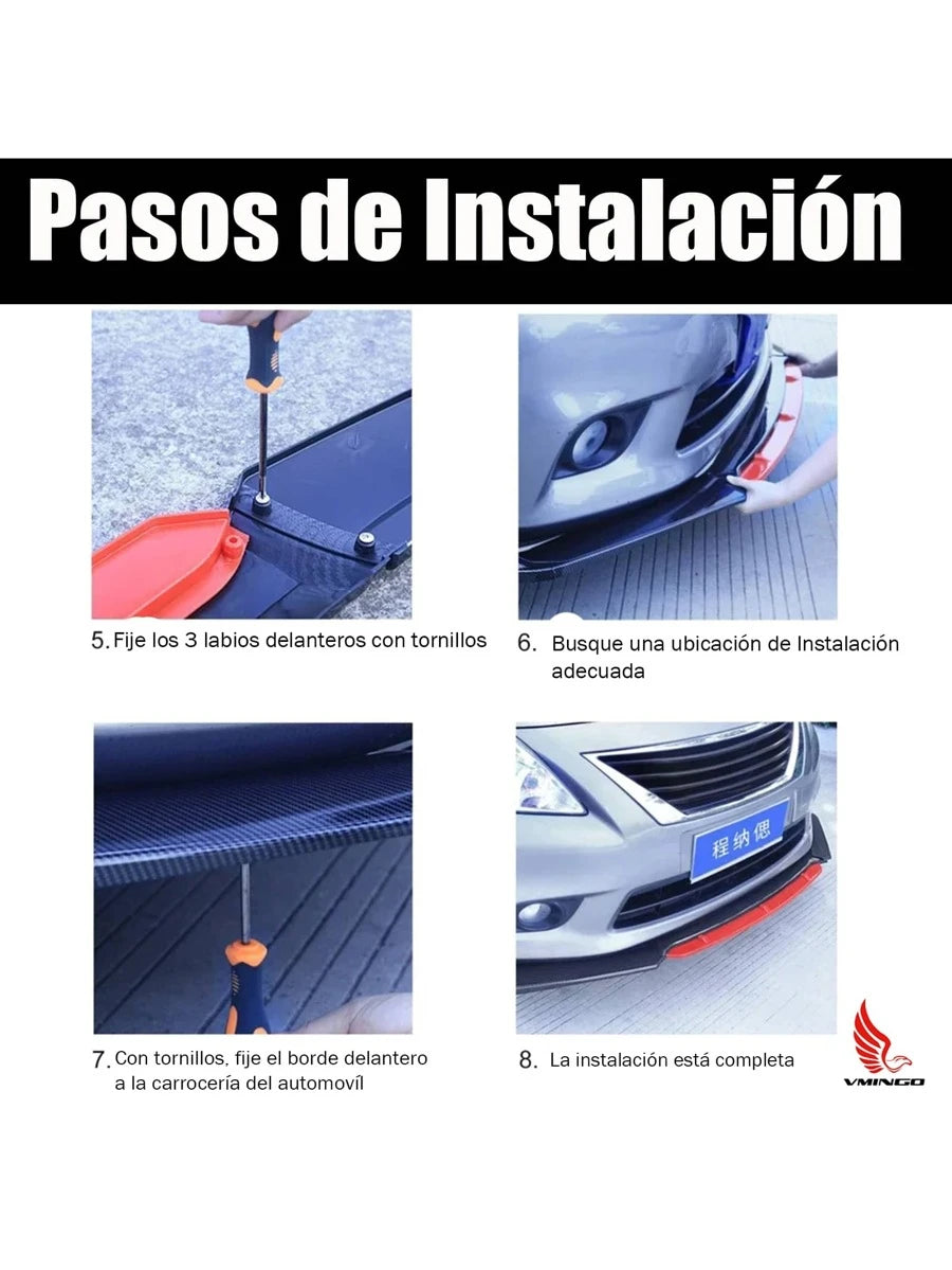 Lip Delantero Filo Color Facia Splitter Auto Universal
