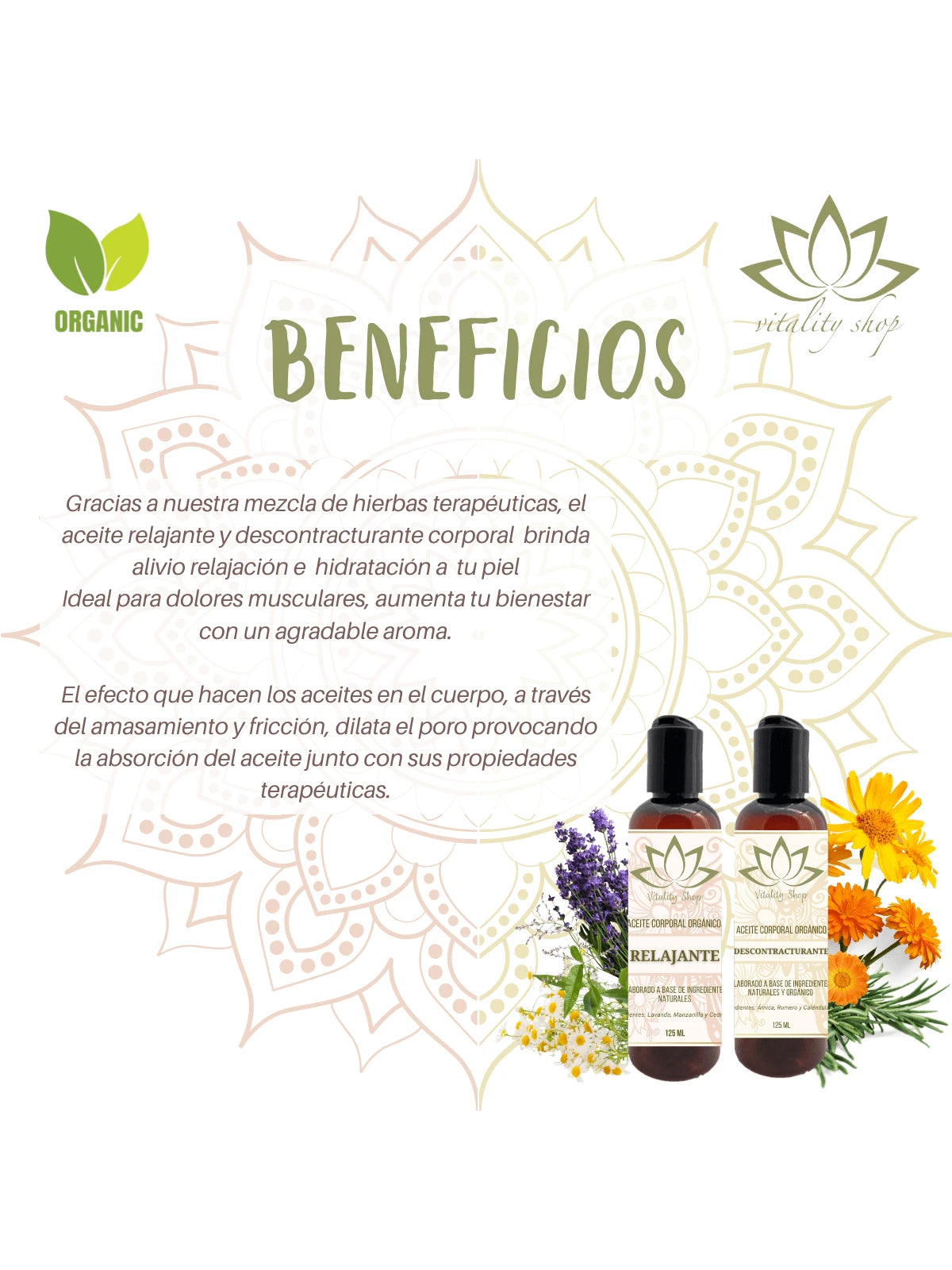 2 Pz De Aceites Orgánicos