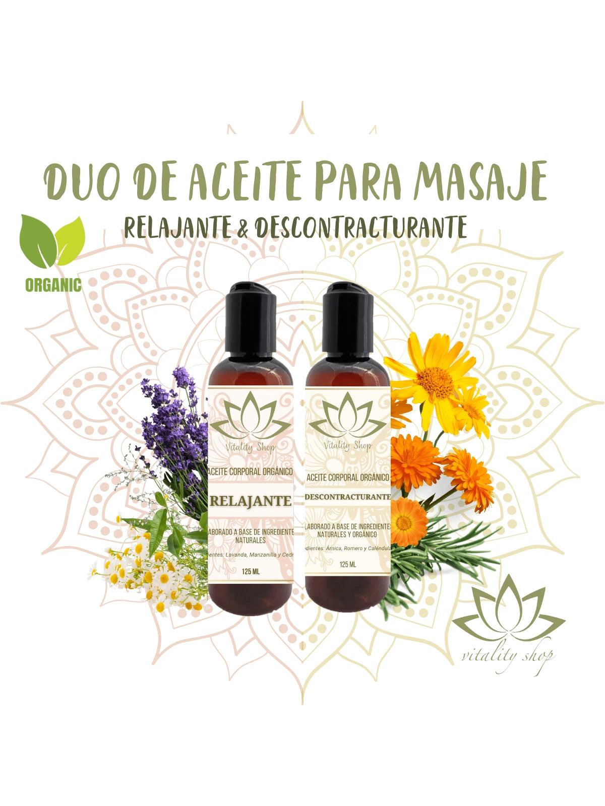 2 Pz De Aceites Orgánicos