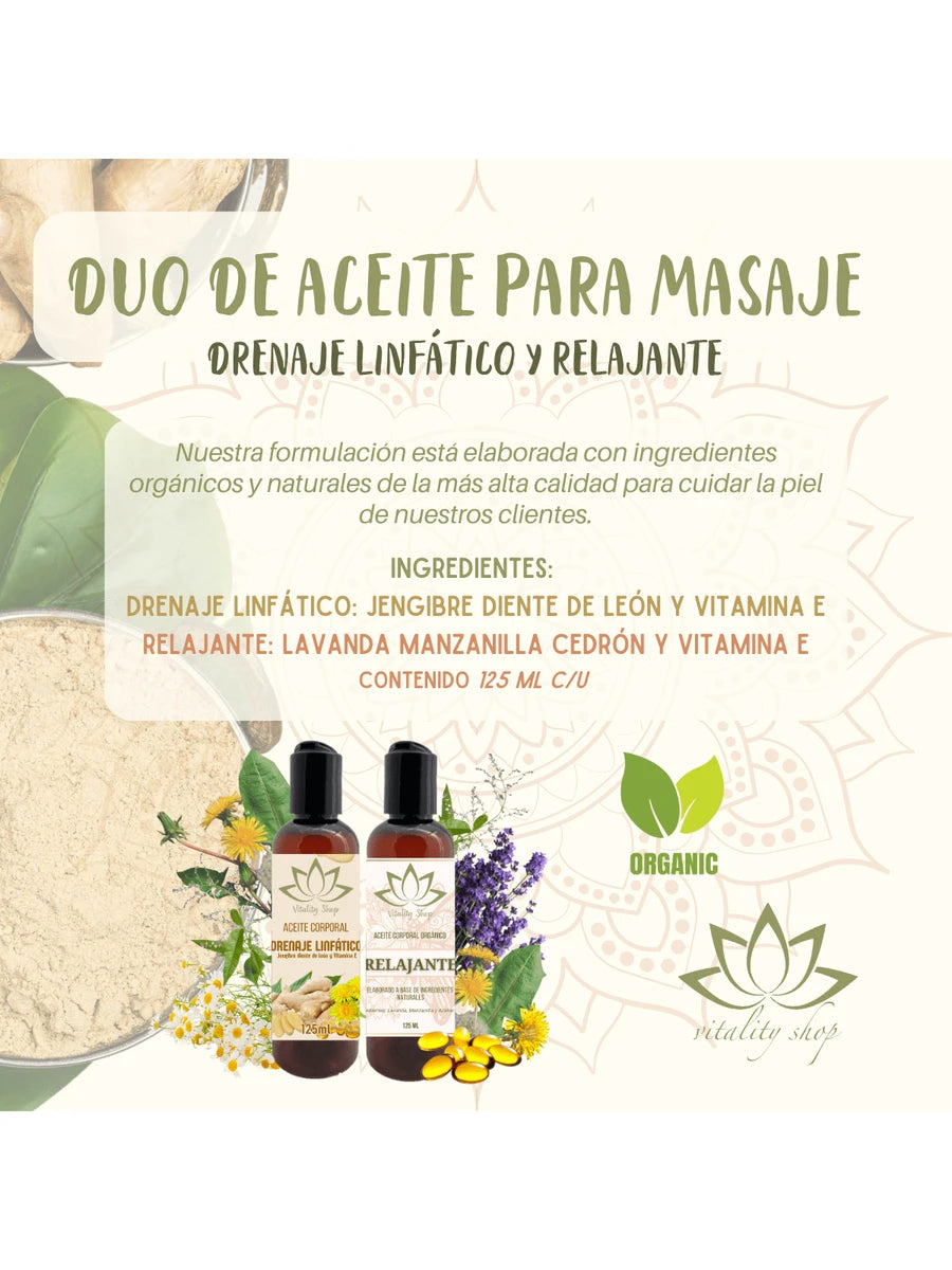 2 Pz De Aceites Orgánicos