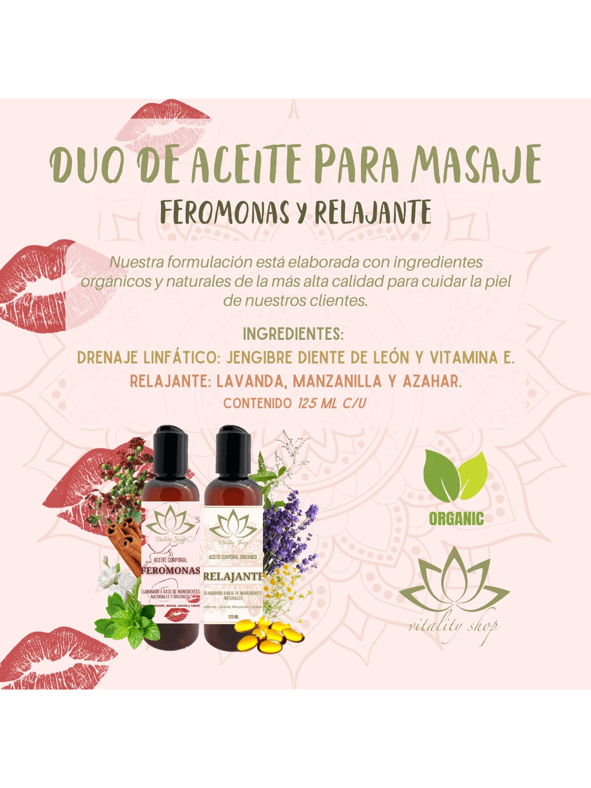 2 Pz De Aceites Orgánicos