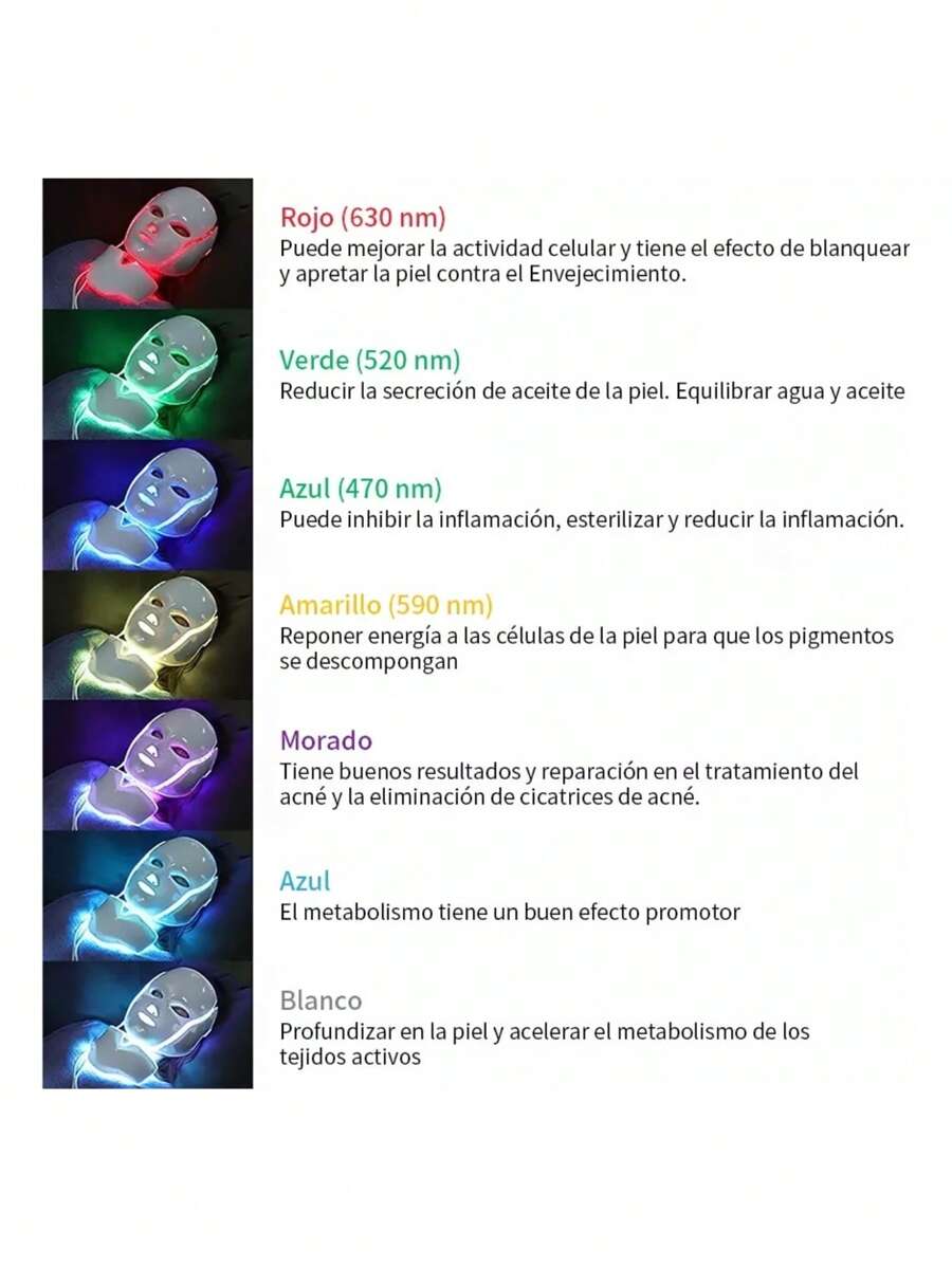 Máscara Led Facial