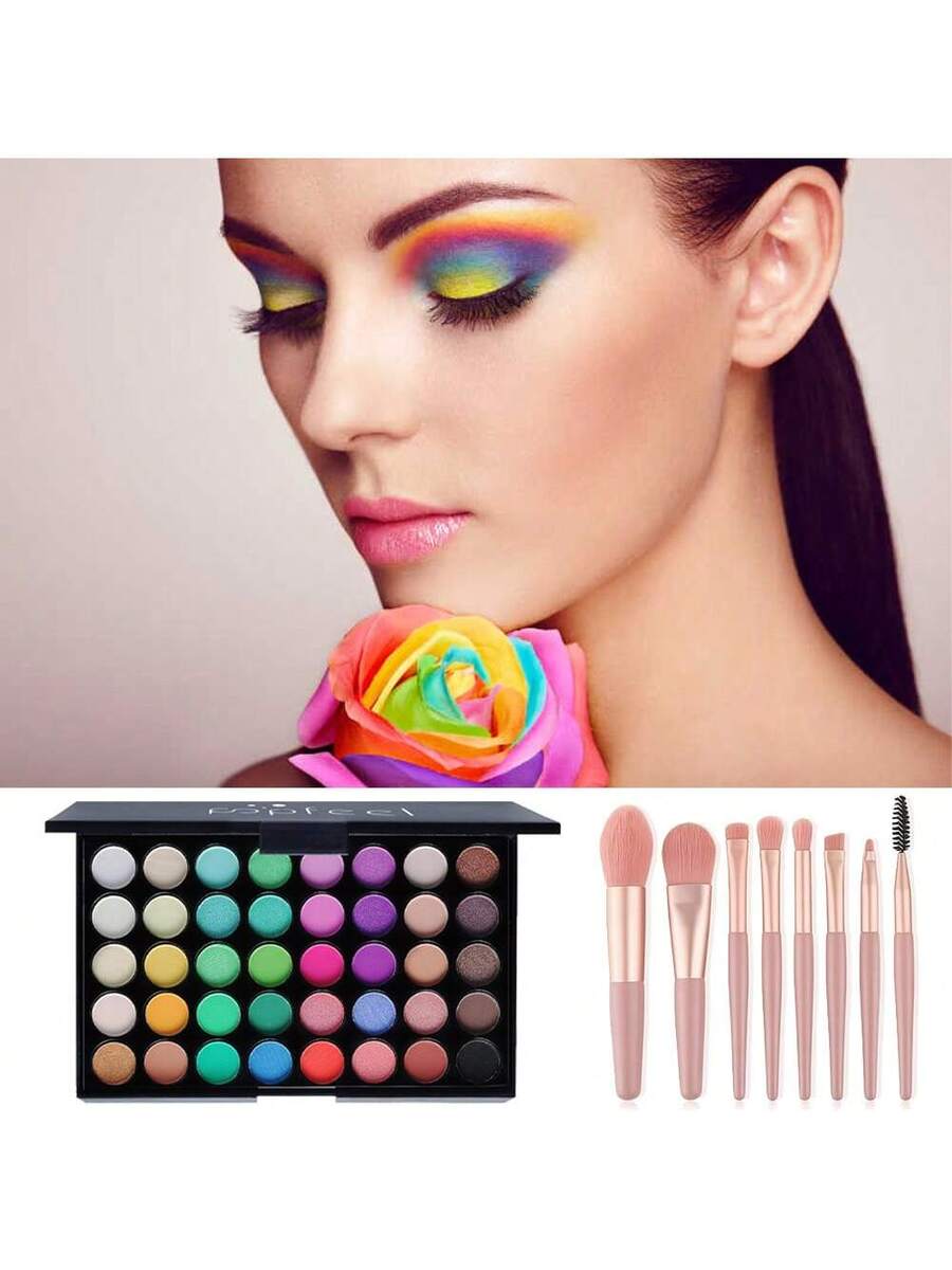 Paleta de sombras de ojos de 40 colores