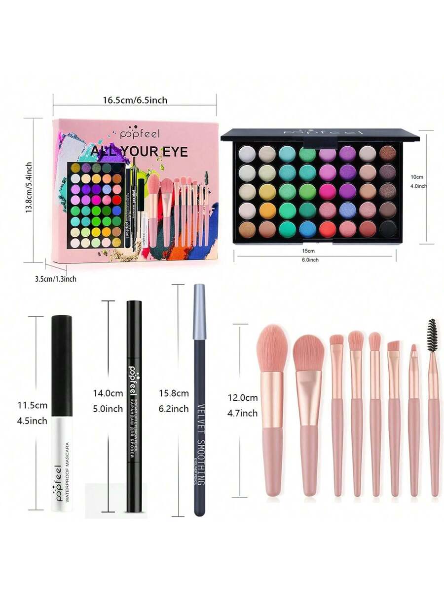 Paleta de sombras de ojos de 40 colores