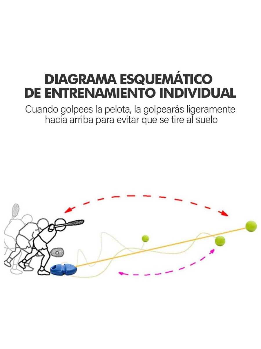Entrenador De Tenis, Base de Tenis con una Cuerda