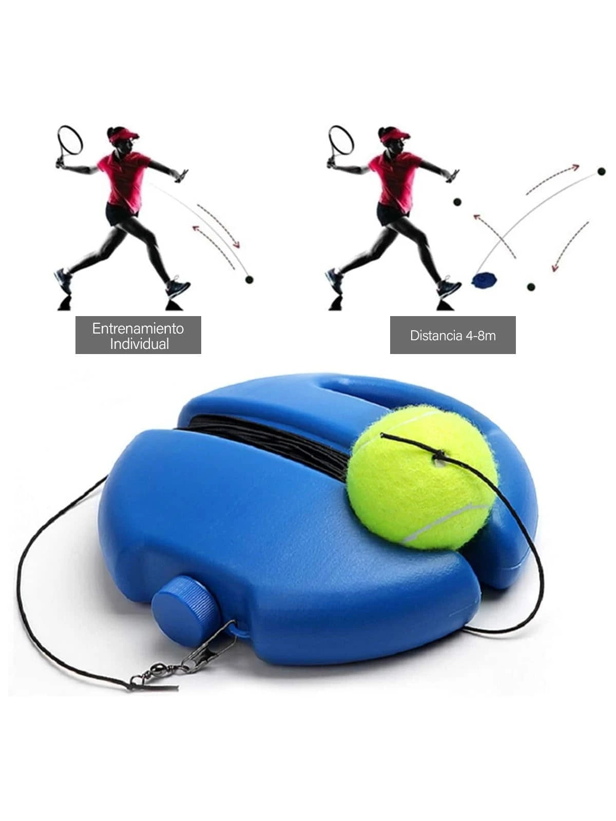 Entrenador De Tenis, Base de Tenis con una Cuerda