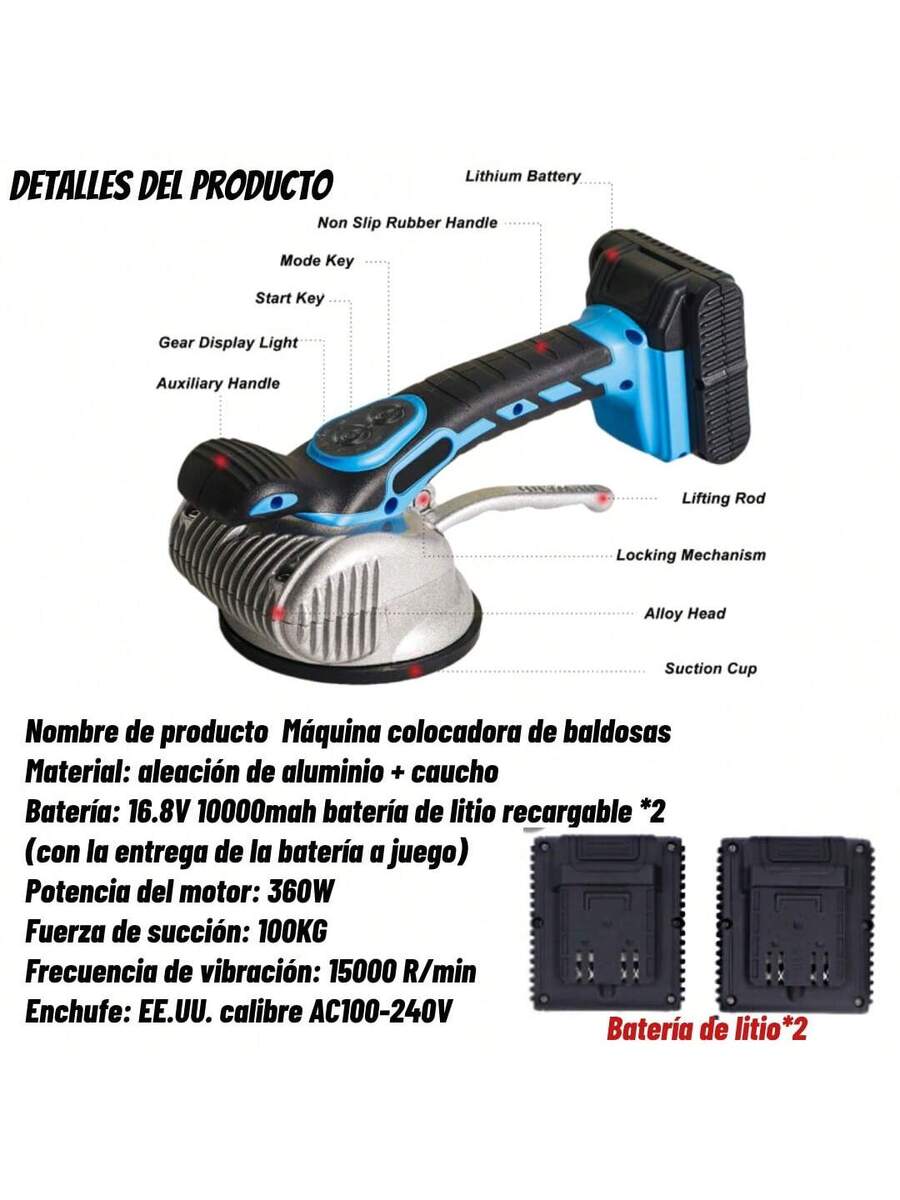 Máquina De Nivelación De Vibración De Azulejos De 360w