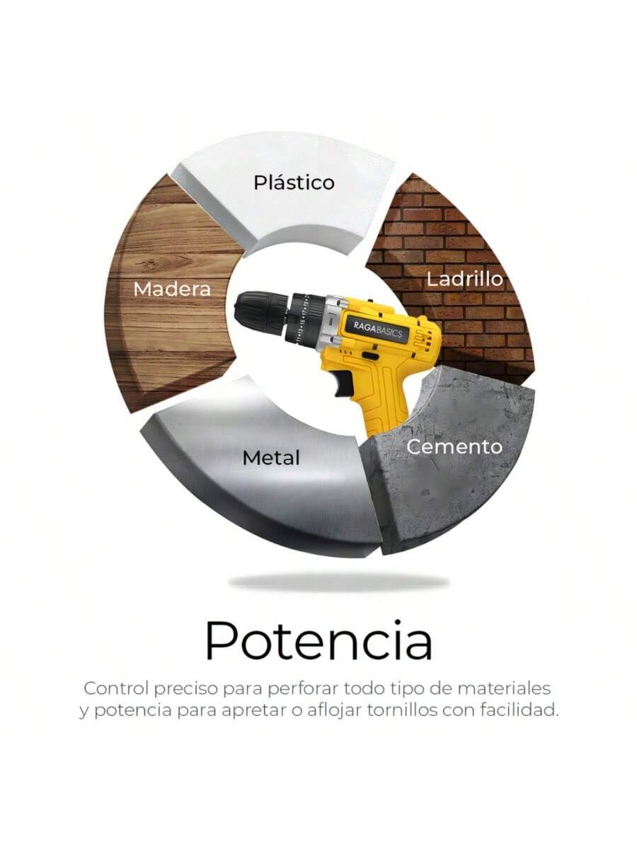 Taladro percutor atornillador inalámbrico