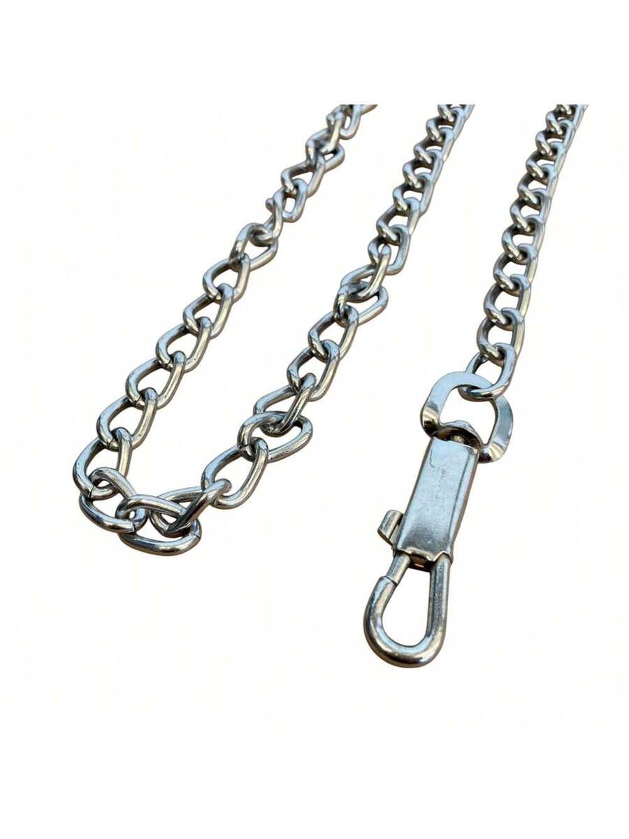 Cadena Correa para Perro de Acero Inoxidable Economica Duradera de Batalla con Agarradera de Nylon