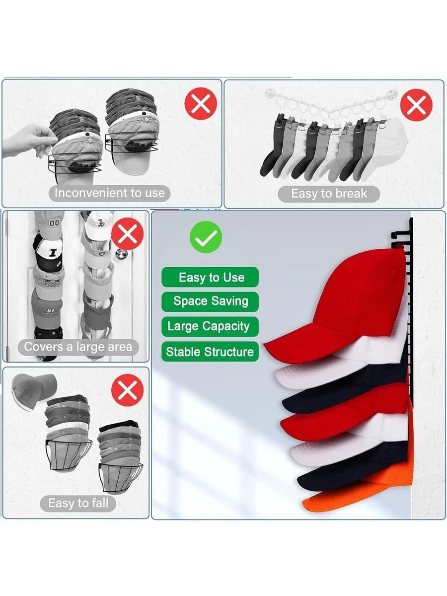Organizador de Sombreros con Adhesivo