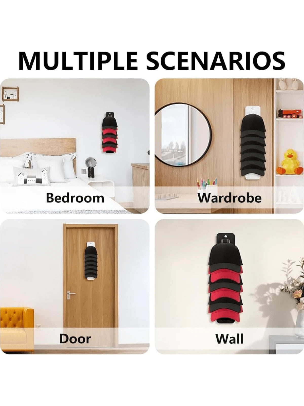 Organizador de Sombreros con Adhesivo