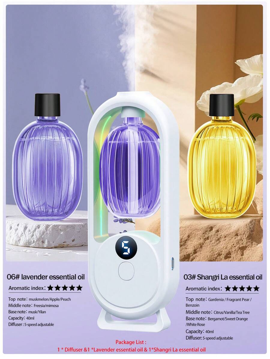 Difusor de aroma automático recargable