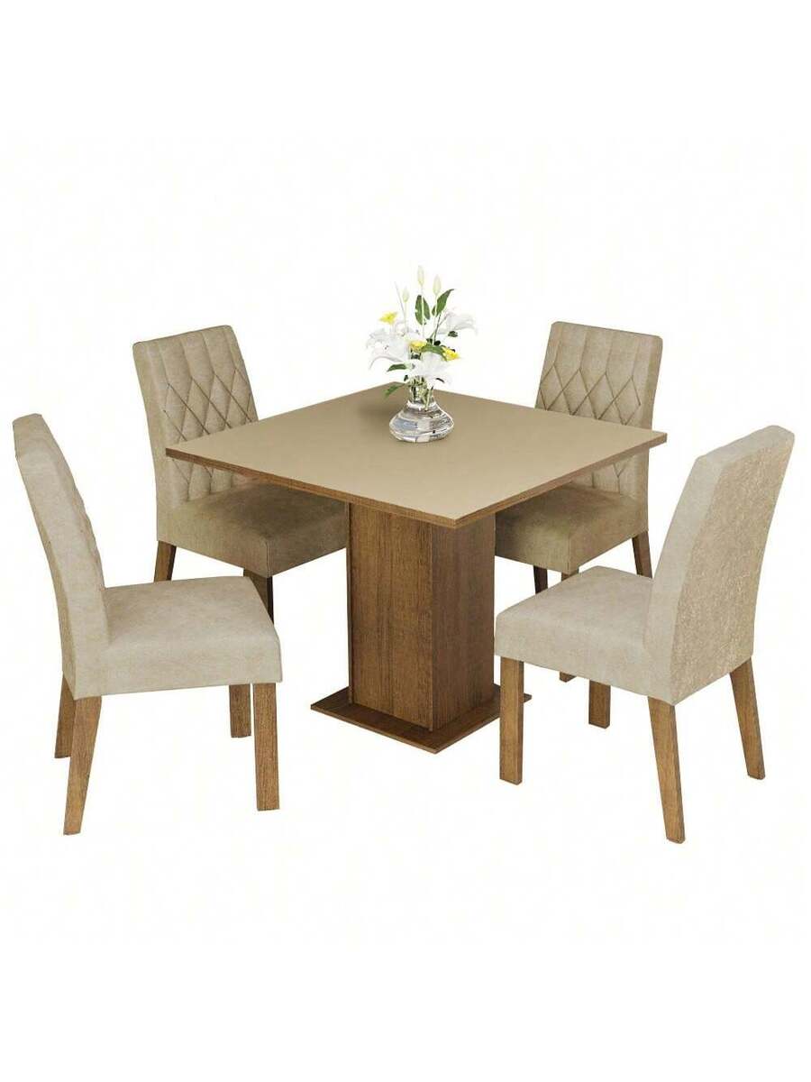 Juego De Comedor Com Mesa Y 4 Sillas