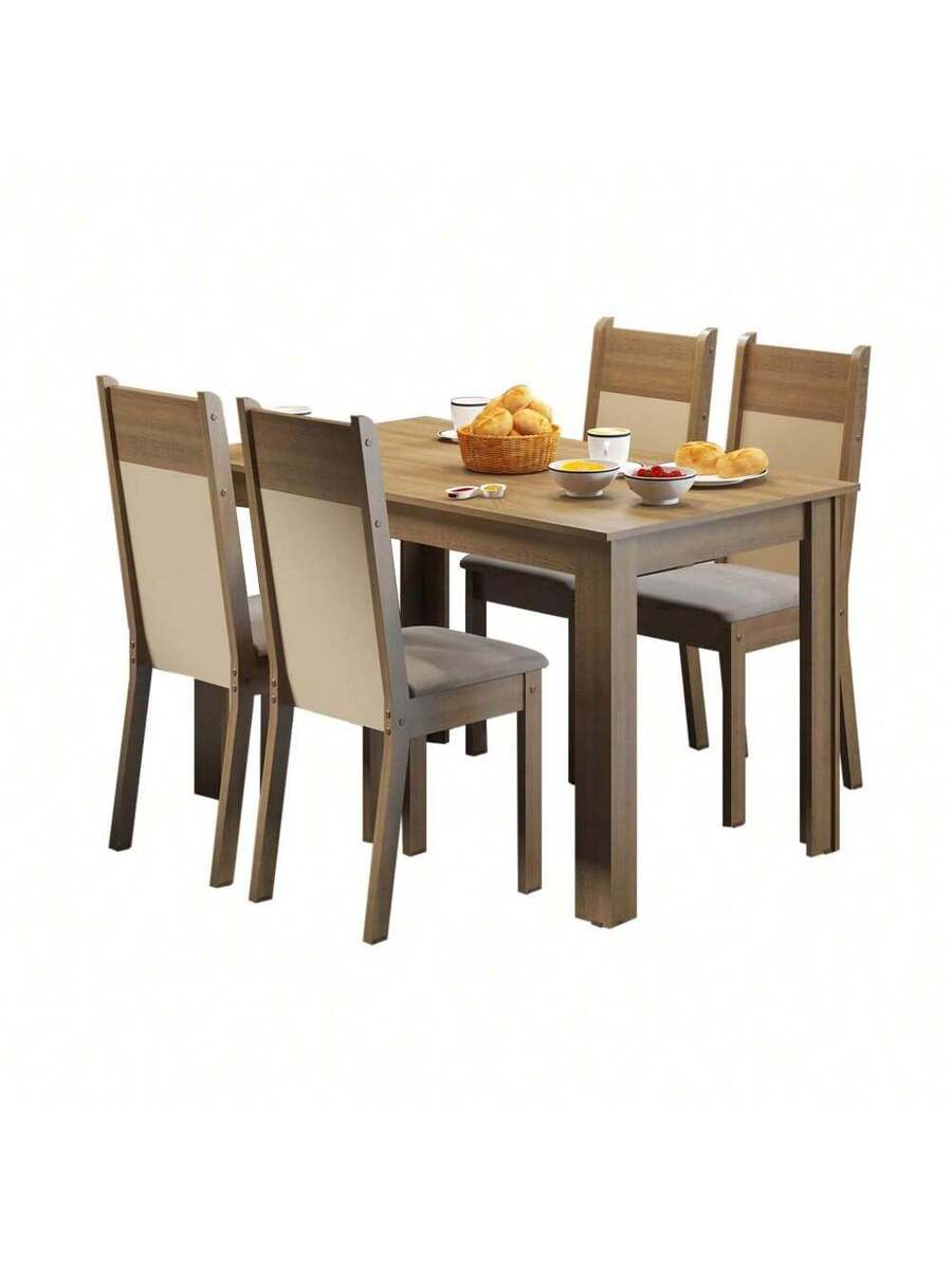 Juego De Comedor Con Mesa Y 4 Sillas