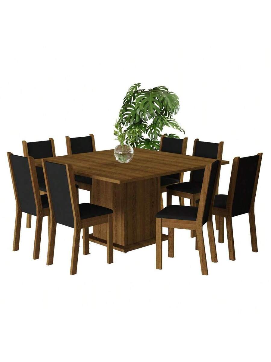 Juego de Comedor con Mesa y 8 Sillas