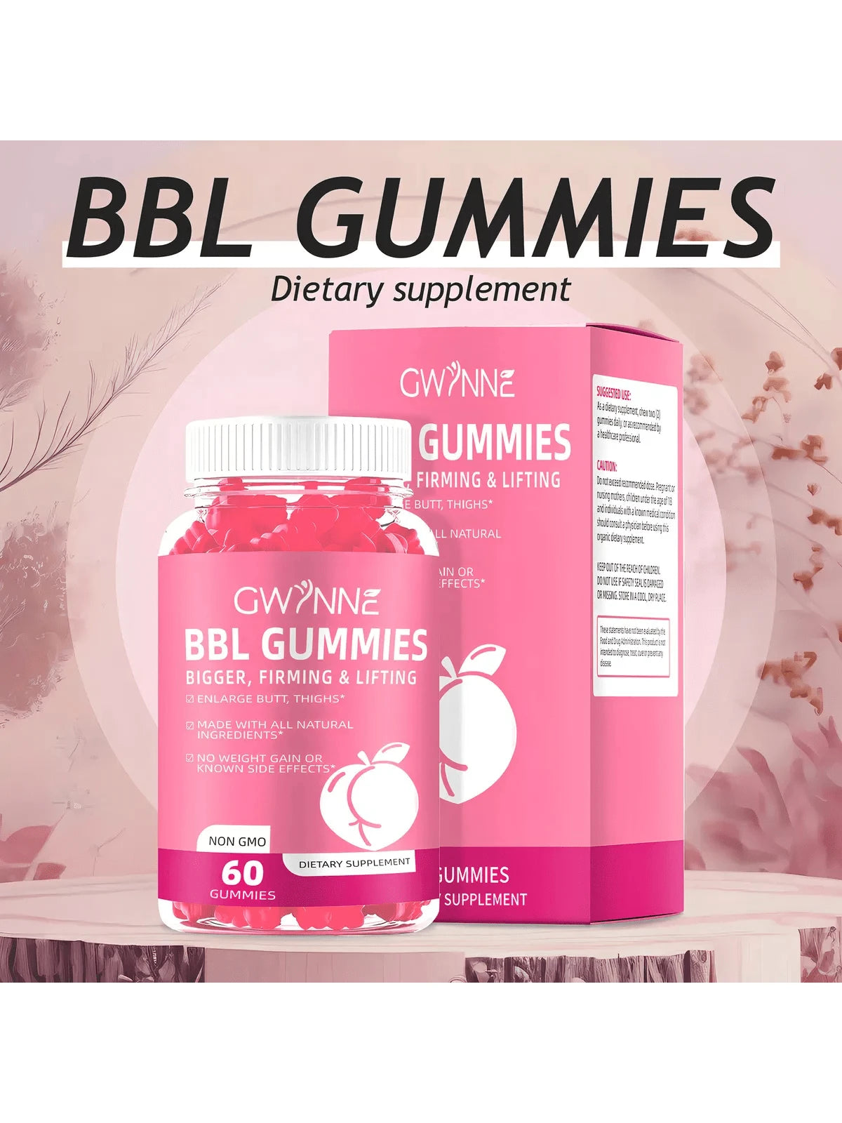 Suplemento Gummies para glúteos