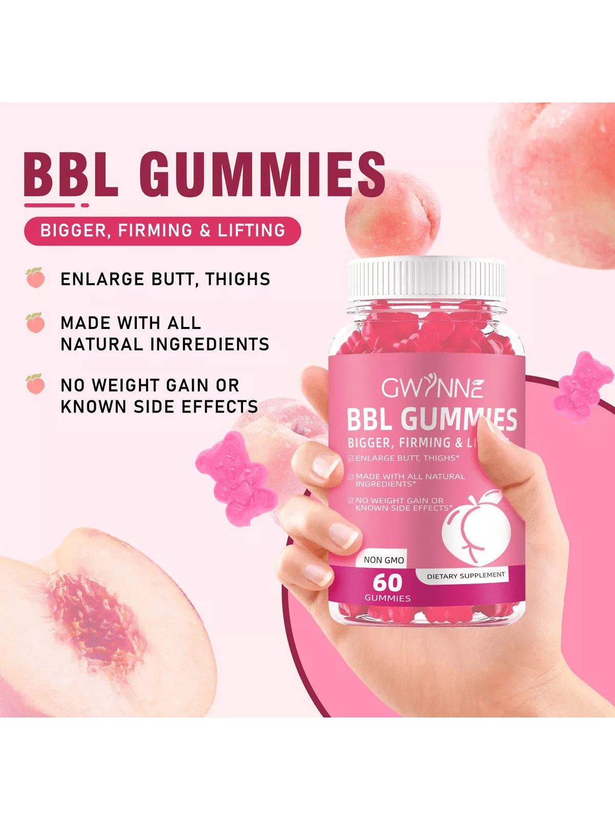 Suplemento Gummies para glúteos