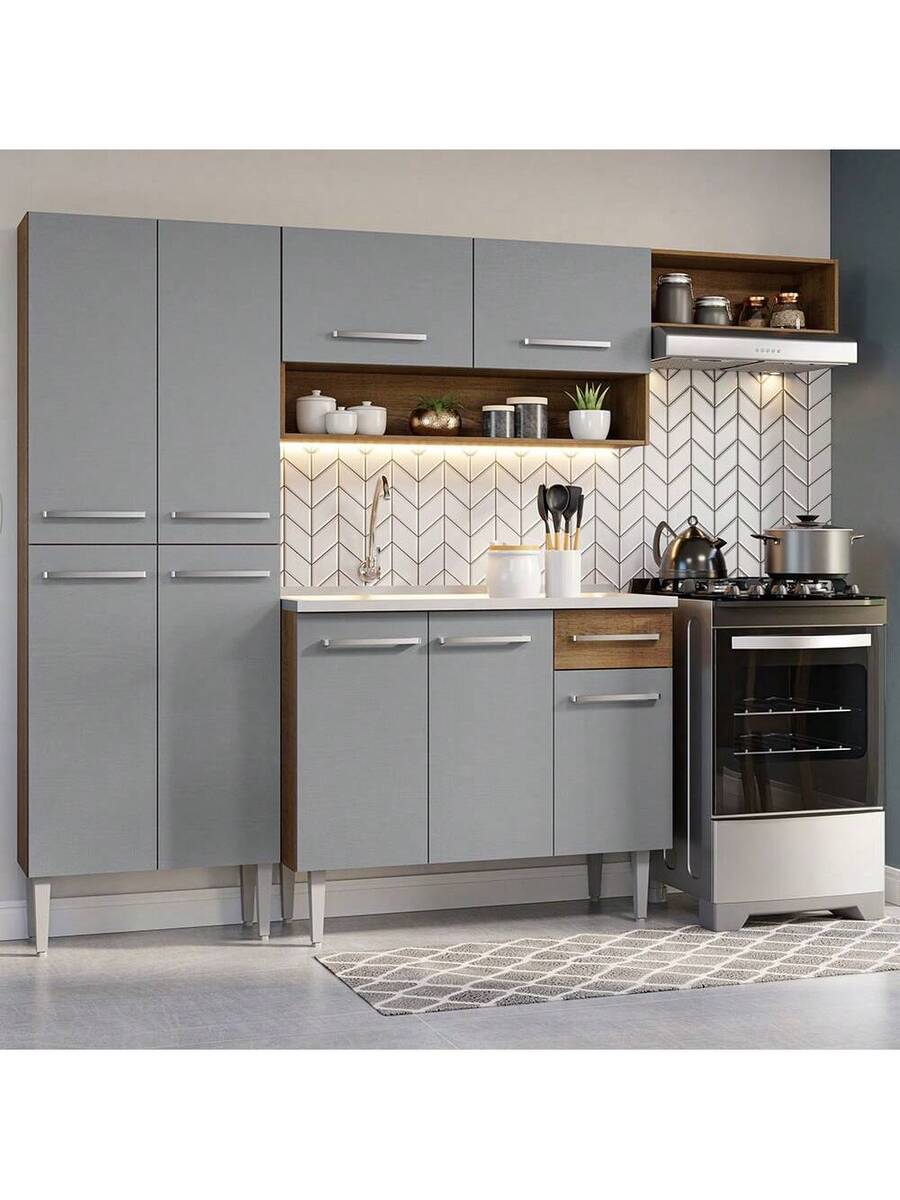 Mueble De Cocina Integral Con Tarja 229cm