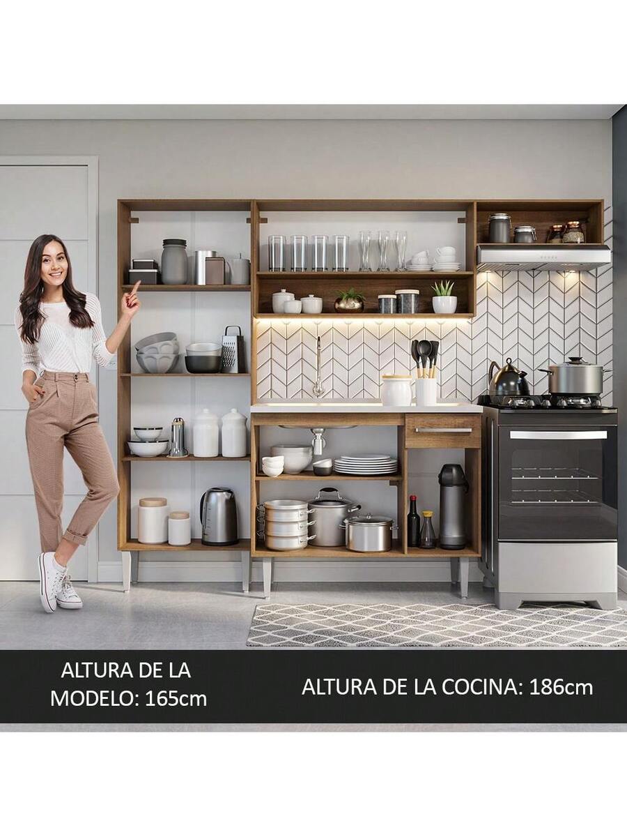 Mueble De Cocina Integral Con Tarja 229cm