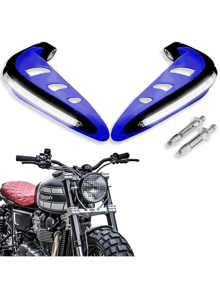 Cubre Puños Moto Hueco Con Luz Led Handguard Universal
