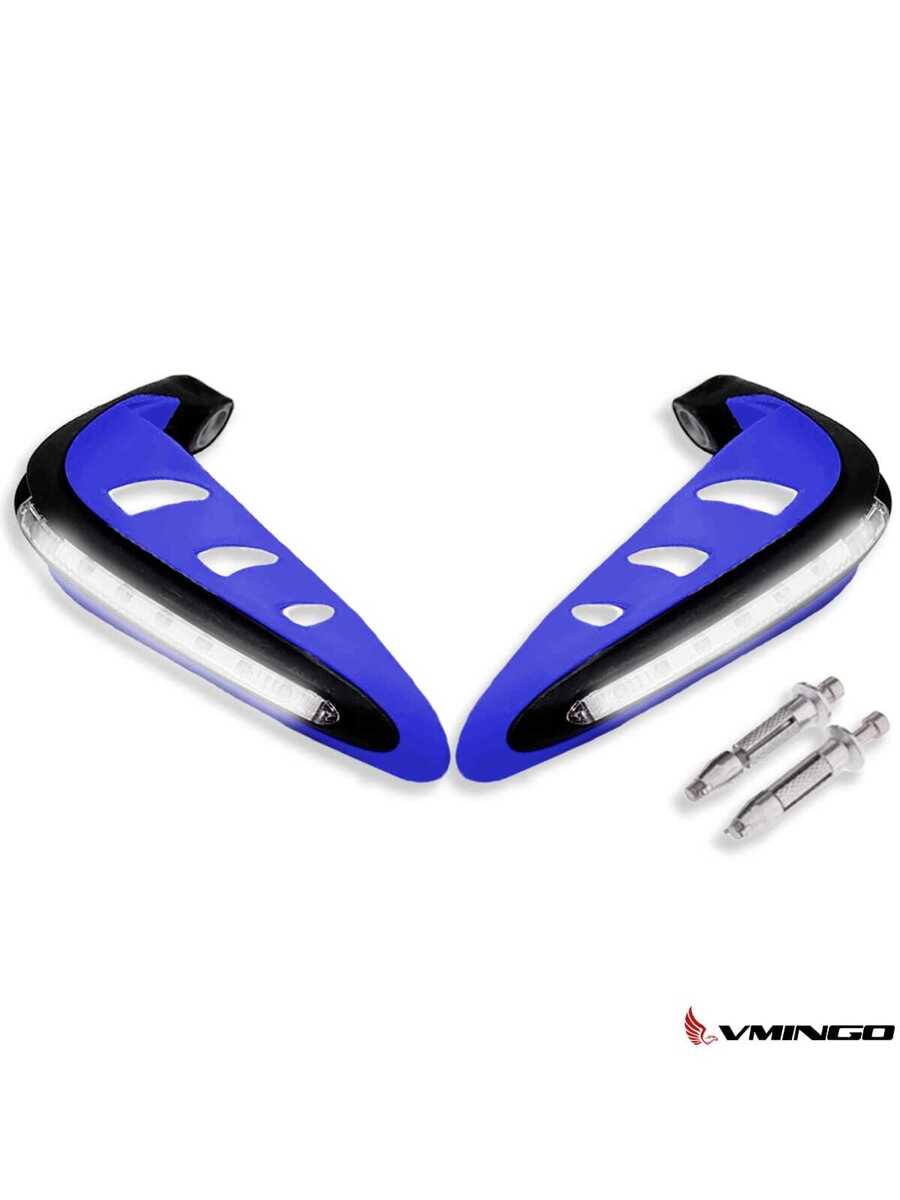 Cubre Puños Moto Hueco Con Luz Led Handguard Universal