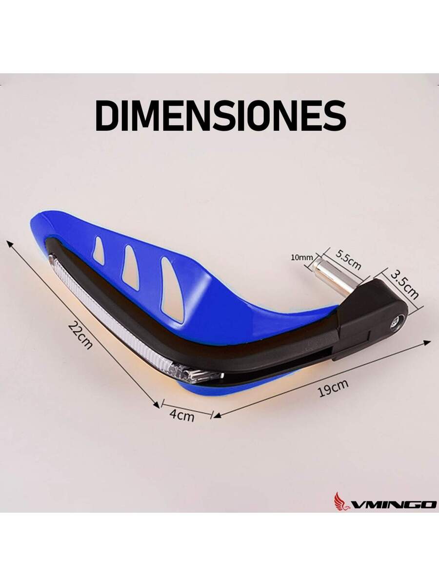 Cubre Puños Moto Hueco Con Luz Led Handguard Universal