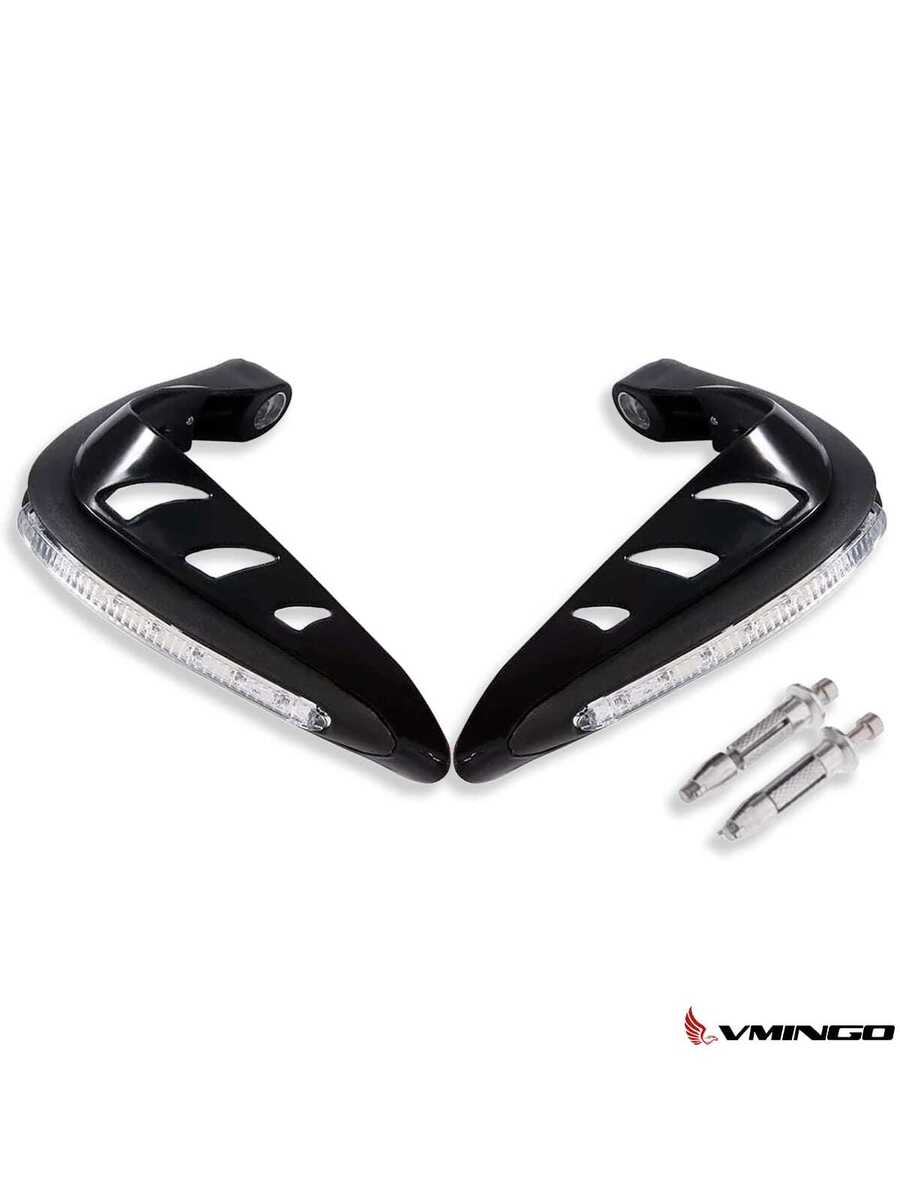 Cubre Puños Moto Hueco Con Luz Led Handguard Universal