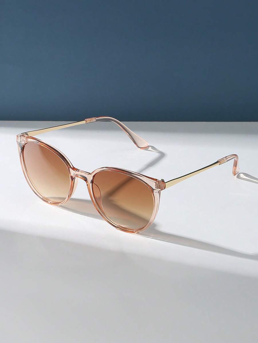 gafas de sol unisex retro de metal redondas