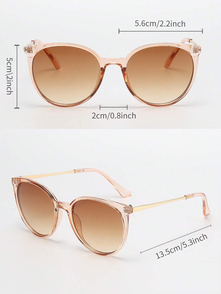 gafas de sol unisex retro de metal redondas
