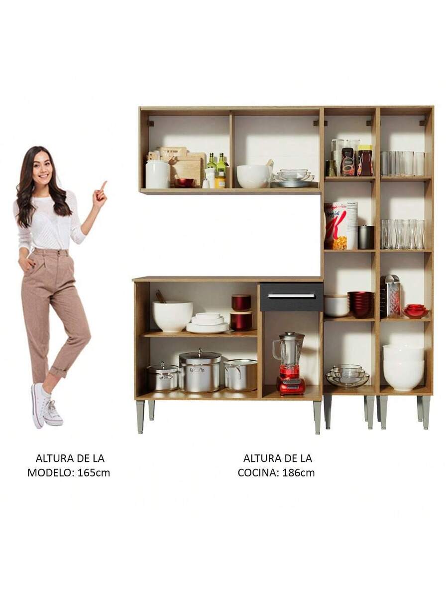 Cocina Integral Completa Modular Madesa 169cm