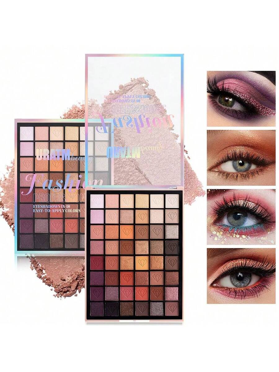 Paleta de sombras de ojos de maquillaje de 78 colores
